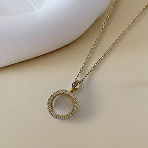 White orbit whirl Pendant
