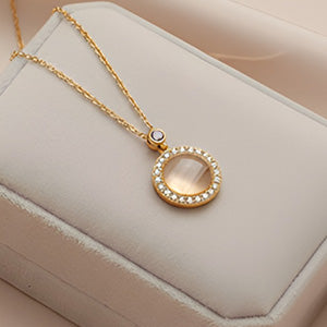 White orbit whirl Pendant