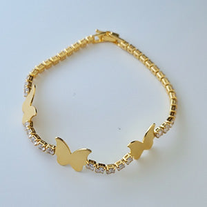 Flutter Wings Golden Bracelet