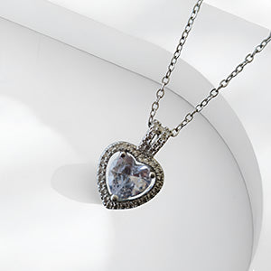 Silver Sparkling Heart Pendant