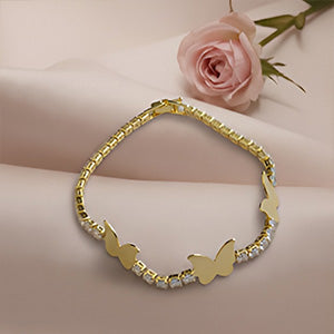 Flutter Wings Golden Bracelet