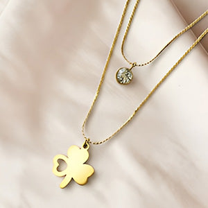 Clover Leaf Layered Pendant