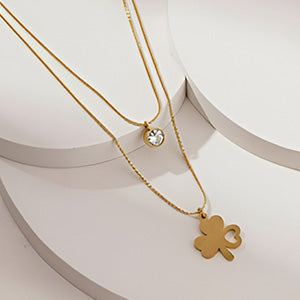 Clover Leaf Layered Pendant