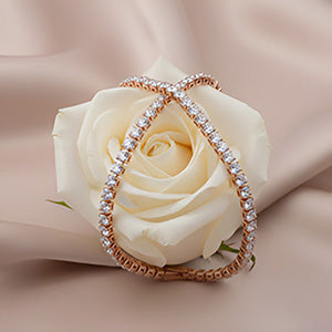Rose Crystal Golden Bracelet