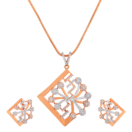 Rose gold classic love necklace Set