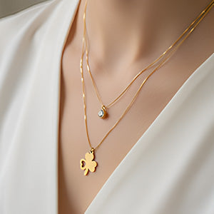 Clover Leaf Layered Pendant