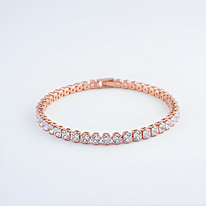 Rose Crystal Golden Bracelet