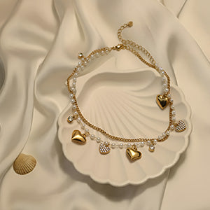 Heart Strings Gem Bracelet