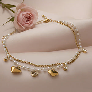 Heart Strings Gem Bracelet